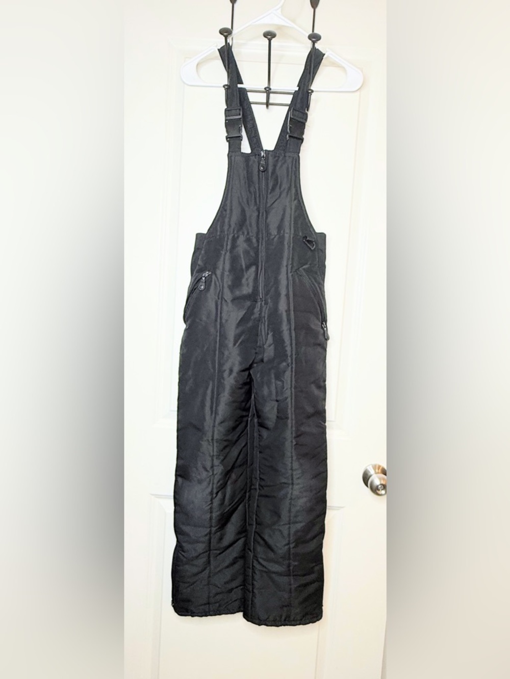 Athletic Works Youth L 12/14 Black Insulated Snow Bib Ski Pants Winter